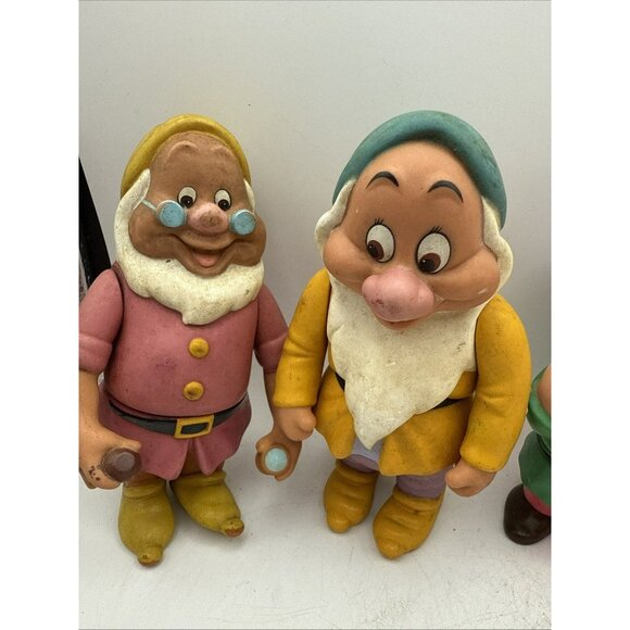 7 Piece Vintage Snow White 7 Seven Dwarfs Figure Toy - Picture 2 of 12